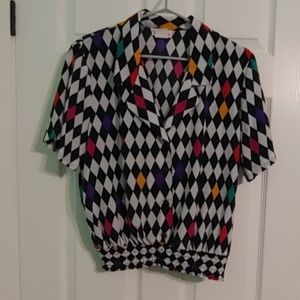 Plus size vintage blouse